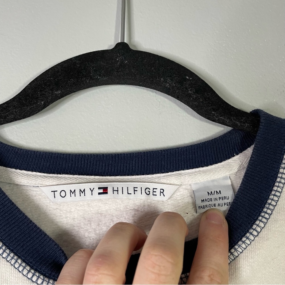 Tommy Hilfiger Vintage Tie Dye Y2K Casual Preppy Crewneck Sweatshirt Size Medium - Picture 3 of 6